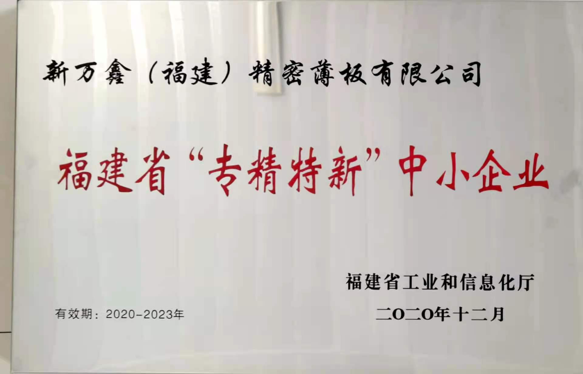 2020专精特新中小企业