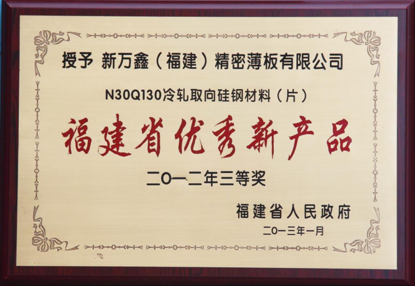 2013福建省优秀新产品